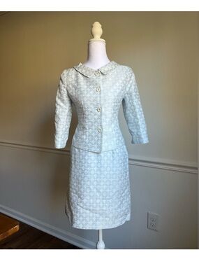 Balenciaga Baby Blue Skirt Set